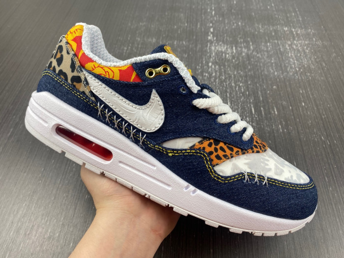 nike air max 1 premium denim leopard fj4452-432