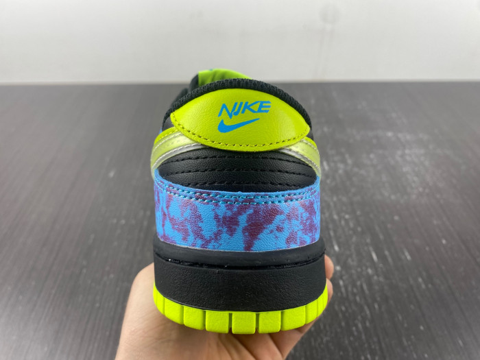 nike dunk low se acid wash baltic blue volt dv1694-900