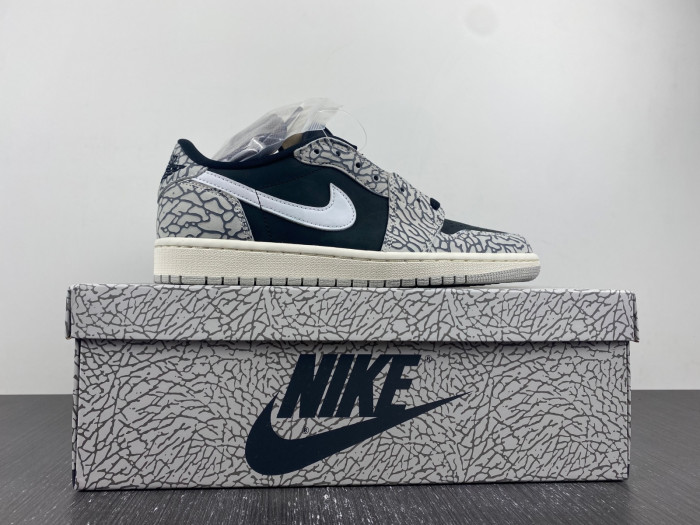 jordan 1 retro low og black cement cz0790-001