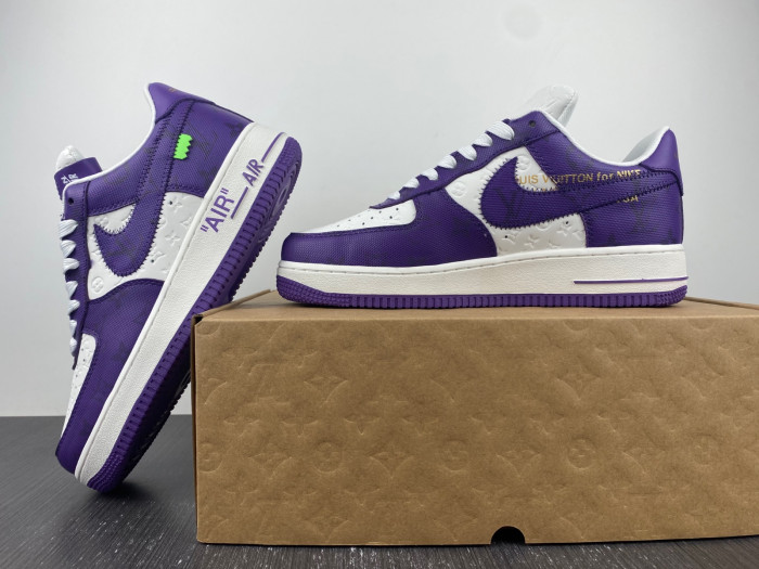l**isV*t*n x nike air force lv purple 20230213