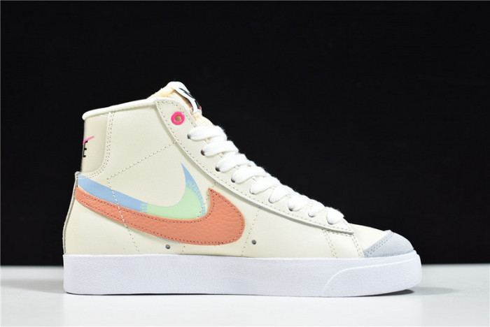 nike blazer mid “shanghai” beige/pink-orange dc0707-164