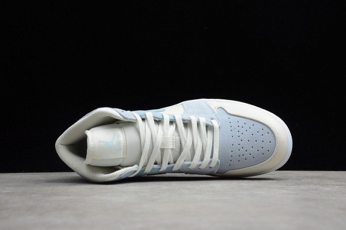 airjordan 1 mid mixed textures blue da4666-100