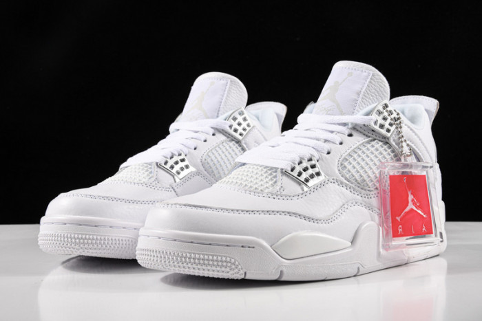 air jordan 4 retro “pure money” white 308497-100
