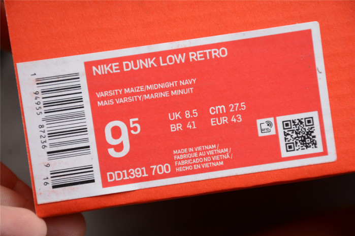 nike dunk low michigan dd1391-700