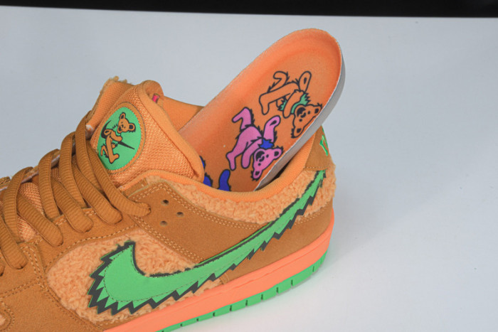 grateful dead x nike sb dunk low“ orange bear” cj5378 800