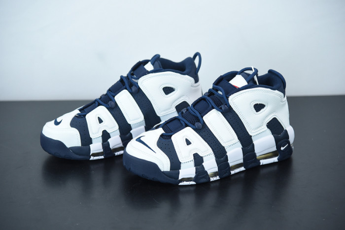 nike air more uptempo “olympic” white/midnight navy 414962-104