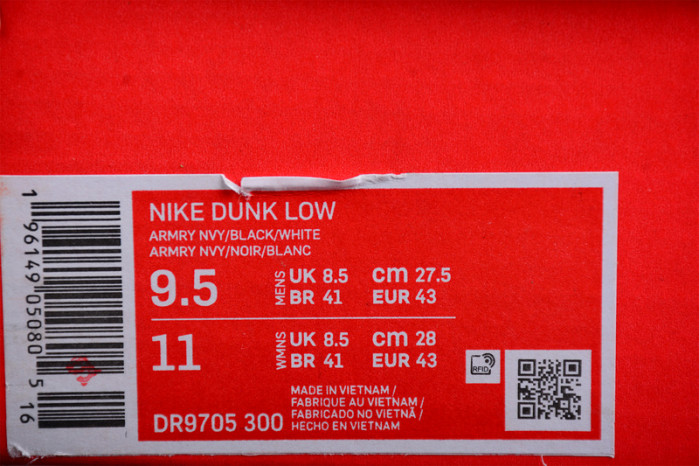 nike dunk low retro armory navy dr9705-300