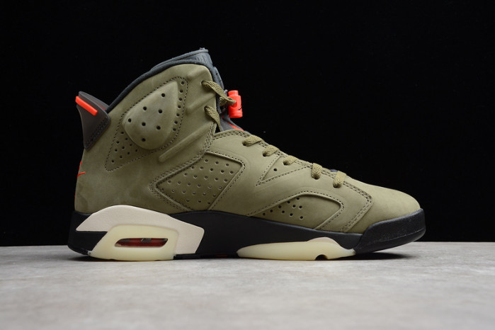 travis scott air jordan 6 medium olive cactus jack cn1084-200