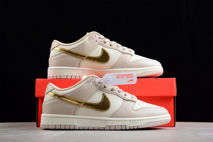 nike dunk low phantom metallic gold dx5930-001