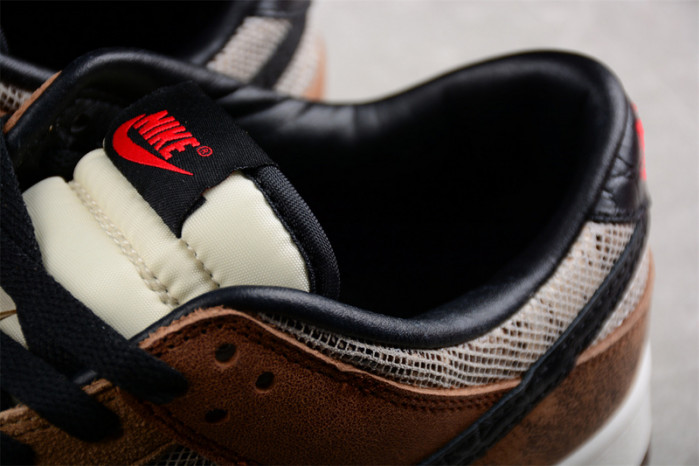 nike dunk low premium co.jp brown snakeskin fj5434-120