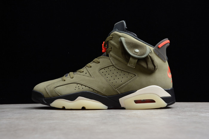 travis scott air jordan 6 medium olive cactus jack cn1084-200