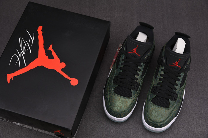 air jordan 4 green laser aj4-1043515