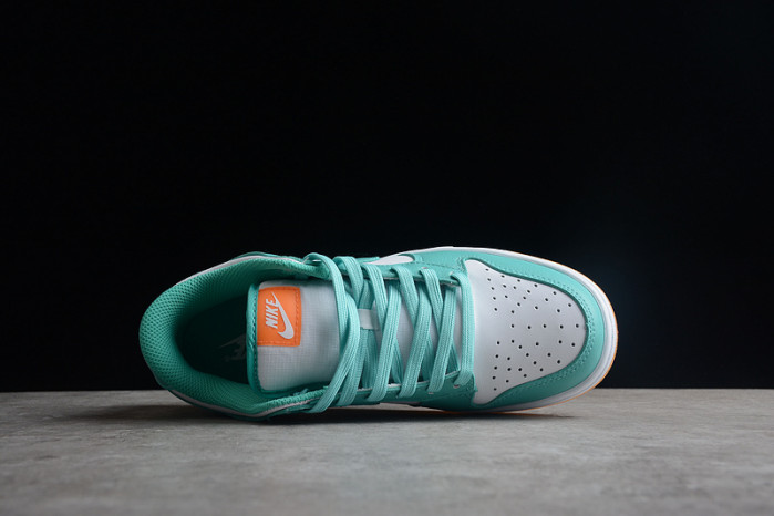 nike dunk low turquoise green orange dv2190-100