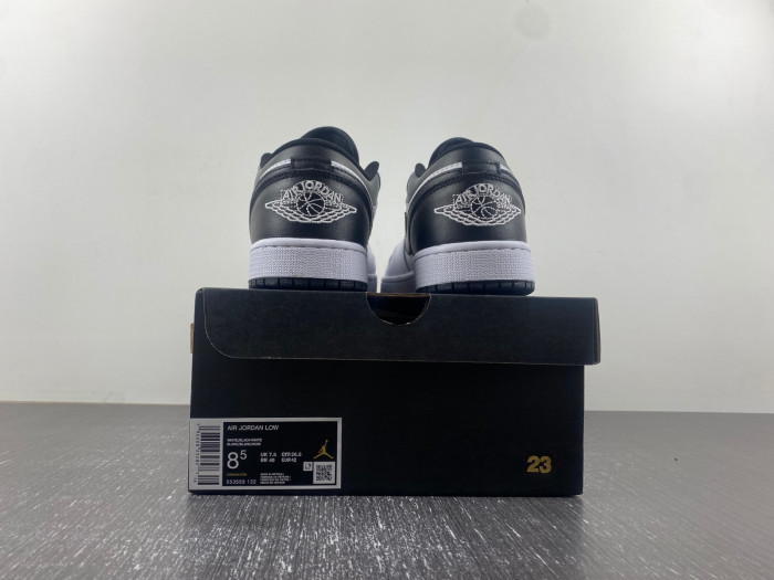 air jordan 1 low “white/black” 553558-132