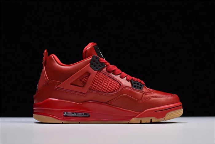 air jordan 4 fire red gum singles day av3914-600