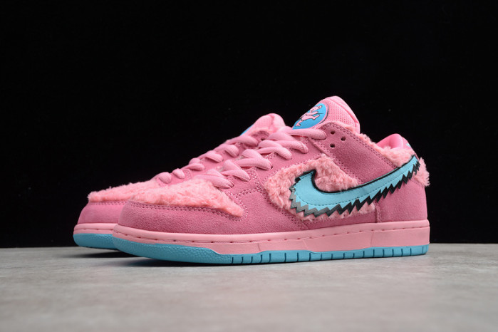 grateful dead x nike sb dunk low pink bear cj5378-600