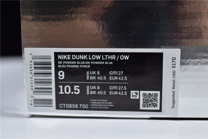 off-w x nike dunk low michigan ct0856-700