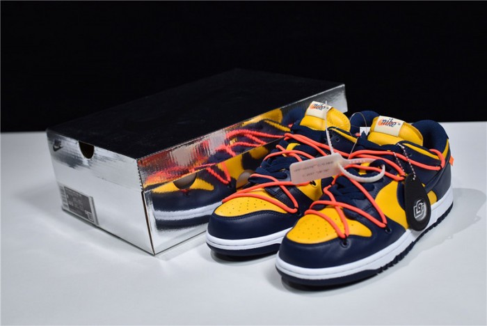 off-w x nike dunk low michigan ct0856-700
