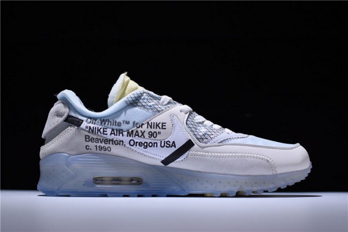 ow x nike air max 90 sail muslin virgil abloh aa7293-100