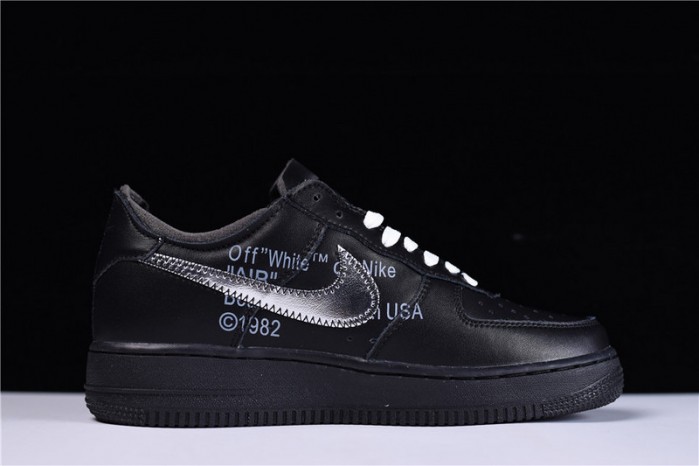ow x nike air force 1 07 low black av5210-001