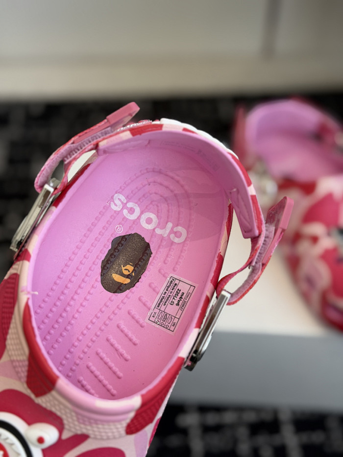BAPE × Cr0c5 Camo pink BC04