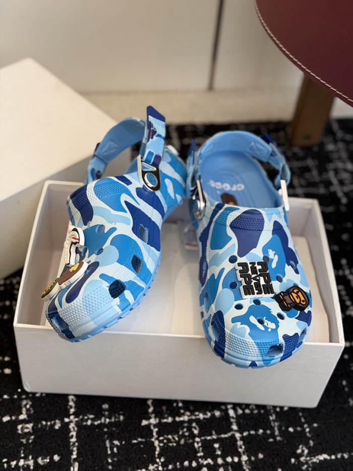 BAPE × Cr0c5 Camo blue BC03