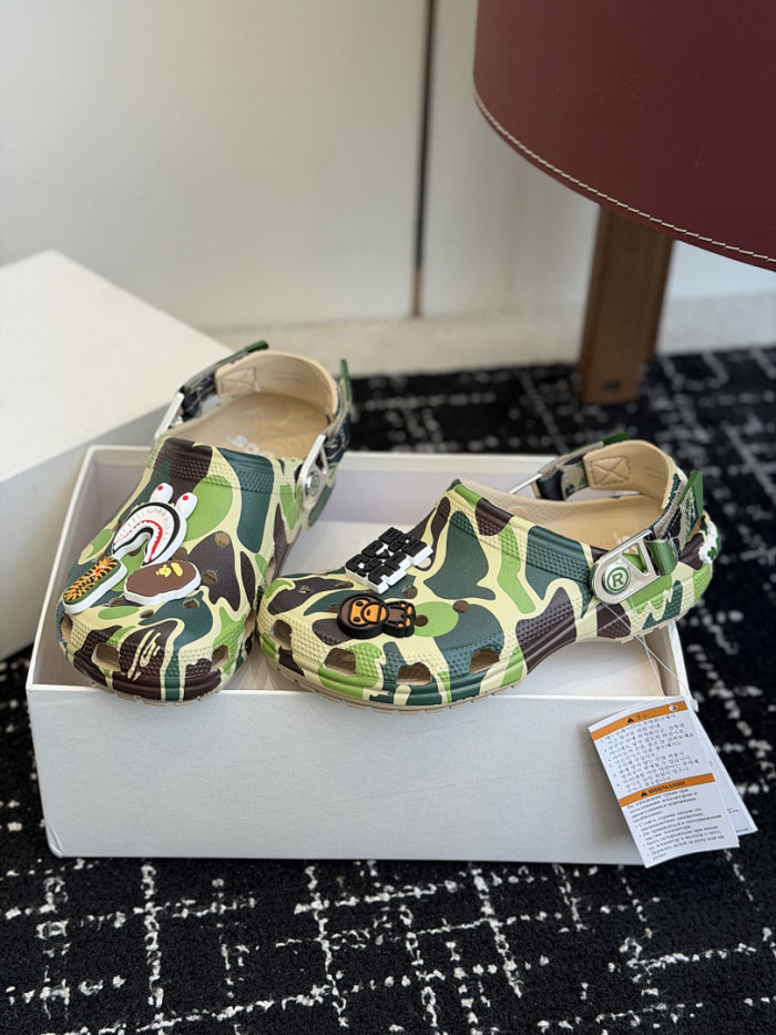 BAPE × Cr0c5 Camo Green BC01